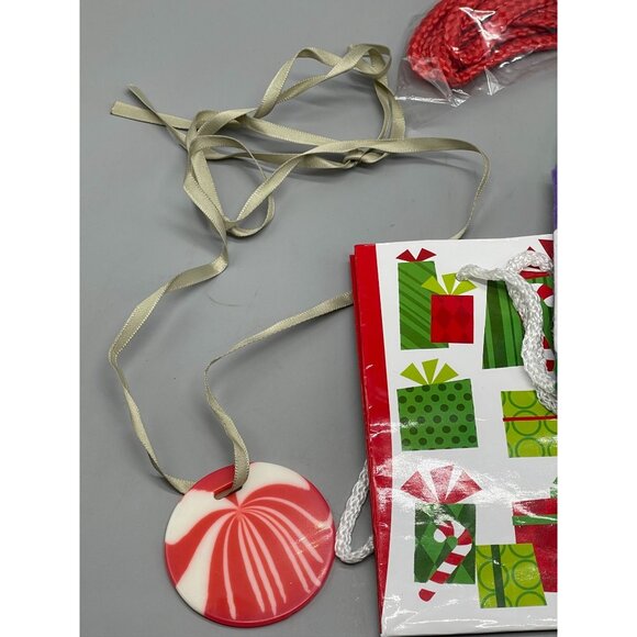 bag of Christmas items Christmas card with envelope sheer tie bag gift READ - Picture 2 of 8